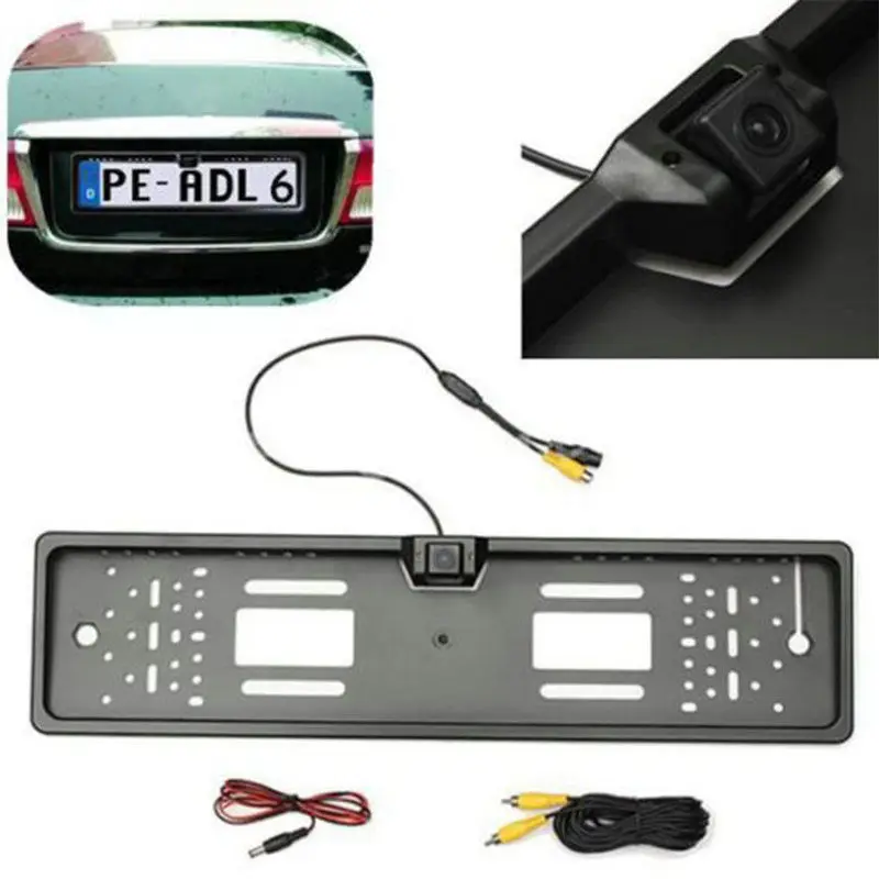 

For 600L CCD European License Plate Frame rear view cameras backup reverse Parking Assistance night vision+waterproof