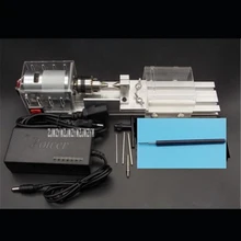 Miniature Buddha Beads Small Lathe Woodworking Tools Rotating Tools Punching Grinding Machine Wood Lathe 12-24vDC 100W 0.6-6.5MM