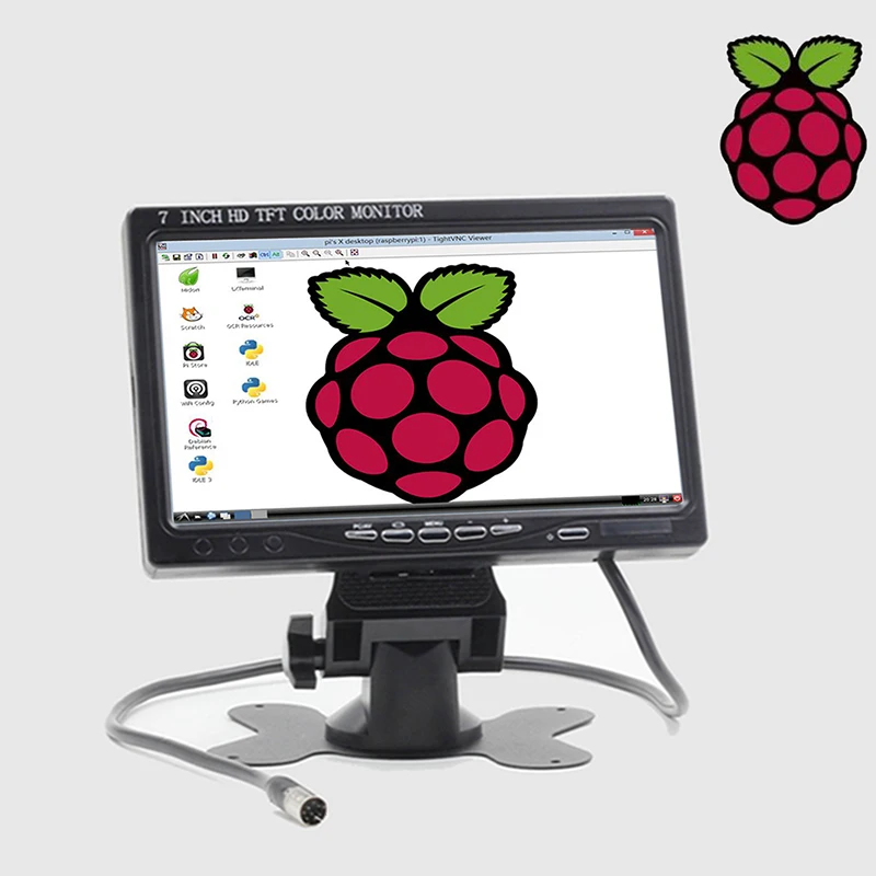 7 дюймовый HDMI VGA AV ЖК экран для камеры Raspberry Pi Banana Pro SLR 5 в 24 В 1024*600 автомобильный