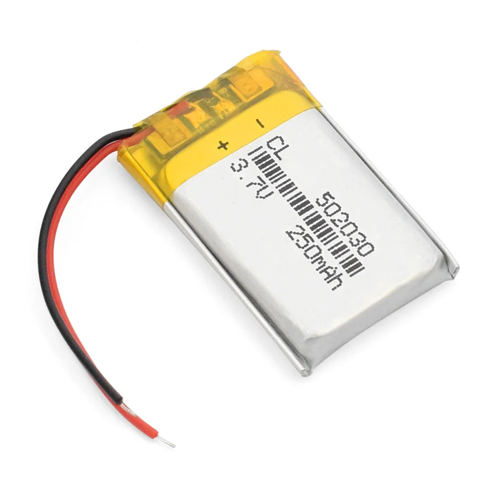 502030 3,7 V 250mAh литий-ионная батарея Lipo cells литий-полимерная аккумуляторная батарея для MP3 MP4 спикера тахографа автомобиля dvr