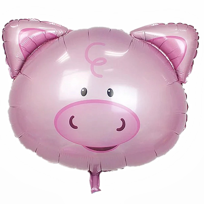 

1pc babyshower Cartoon Amnimal P balloon Aluminium Foil ballon happy birthday party decorations globos cumpleanos infantiles