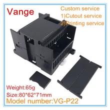 2 шт./лот черный промышленный узел управления коробки 80*62*71 мм ABS пластиковый корпус Чехлы «сделай сам» корпус для преобразователя PLC продукта