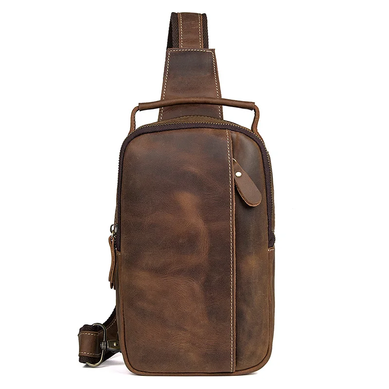 SEARCH AND BUY THIS PRODUCT JMD Crazy Horse Simple Men Shoulder Bags Small Cell Phone