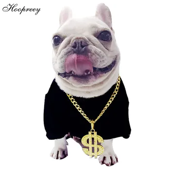 

Charm Choker Necklaces & Pendants Jewelry For Dogs Necklace Cute Pets Dogs Collar Chain Pendant Gold Necklace