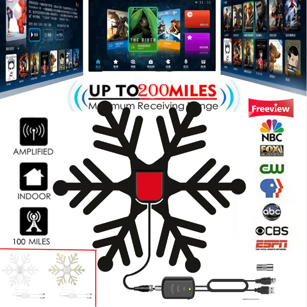 200 км 1080p HD ТВ антенна ТВ цифровая HD Skywire антенна цифровой Диапазон Крытый X