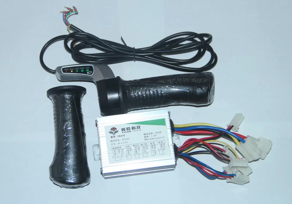 Excellent 500W 24V 36V 48V DC motor Brushed Controller +Throttle Twist Grips Power Display for electric scooter controlador de motor 0 Excellent 500W 24V 36V 48V DC motor Brushed Controller +Throttle Twist Grips Power Display for electric scooter controlador de motor 0