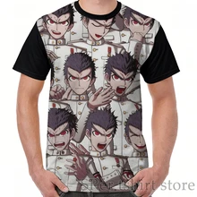Забавная Мужская футболка с принтом, женские топы, футболка Kiyotaka Ishimaru, графическая футболка, мужская повседневная футболка с круглым вырезом и коротким рукавом