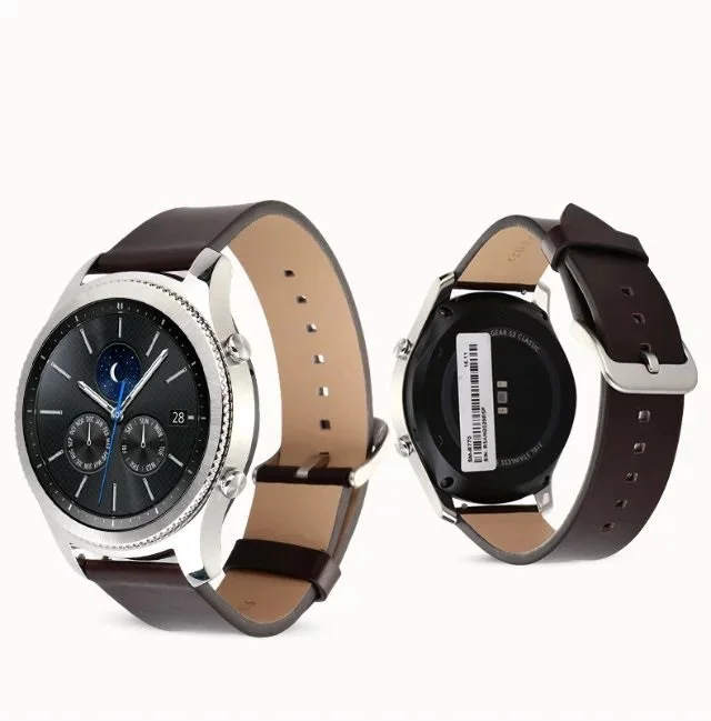 

Real Genuine Leather Wrist Watch Band For Samsung Gear S3 Classic / Frontier Strap Bracelect Replacement Accessory