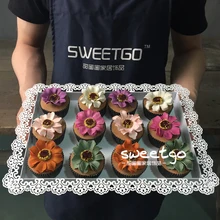 1 шт. гладить квадратный Cookie Пан Наборы для ухода за кожей Свадебные Кондитерские блюдо многоразовые Торт салфетки декоративная тарелка лоток#1525220