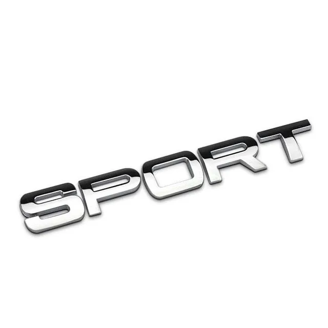 SPORT Letters Zinc Alloy Chrome Metal Car Styling Emblem Badge Sticker