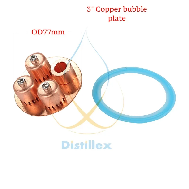 "(OD77mm) 99.9% красная медная пузырчатая пластина для 3" дистилляции колонны. Домашняя дистилляция, колонна рефлюкса, Самогонный аппарат