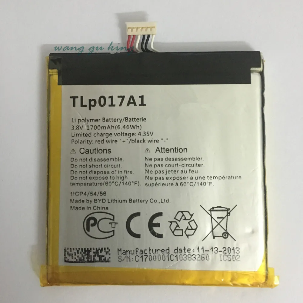 1 шт. 100% Высокое качество 1700 мАч TLp017A1 TLp017A2 батарея для ALCATEL one touch idol mini OT6012 6012A 6012 Вт