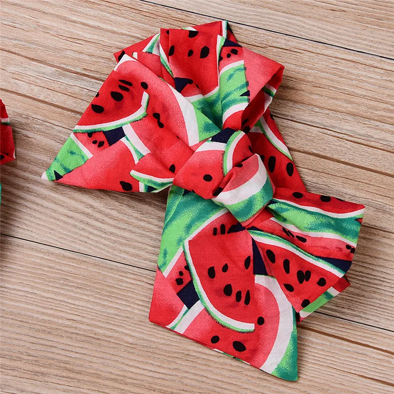 Боди хлопковое с коротким рукавом и круглым вырезом принтом арбуза|baby girl clothes|newborn