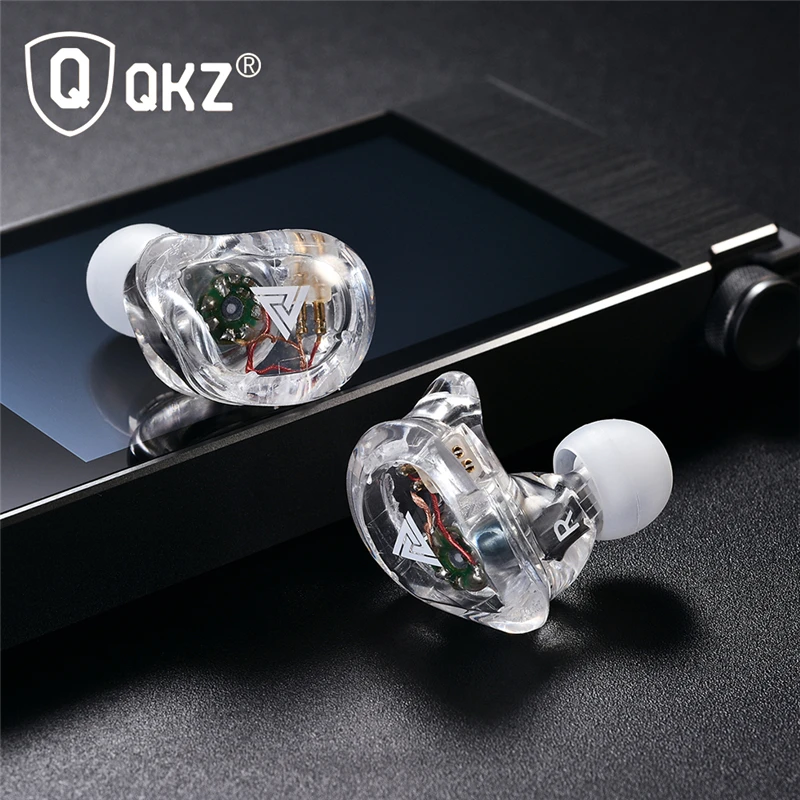 Оригинальный QKZ VK1 в ухо HIFI супер бас стерео Бег Спорт гарнитура для iPhone X 8 xiaomi airdot
