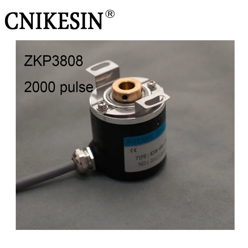 

CNIKESIN Hollow Shaft Photoelectric Rotary Encoder ZKP3808 2000 Pulse 2000 Wire ABZ Three-phase 5-24V