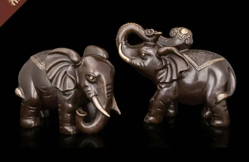 

Art Deco Sculpture Animal Best Lucky Elephant Bronze Statue