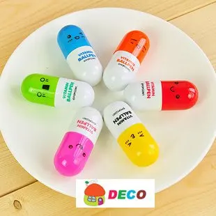 1 шт. забавная шариковая ручка с витамином в красивой блистерной упаковке для