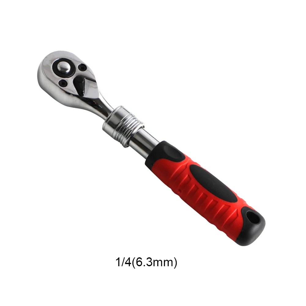 

One Piece Flexible Ratchet Wrench 1/4" 3/8" 1/2" Socket Driver Length Adjustable 72 Teeth Ratchet Spanner Wrench Drop Shipping
