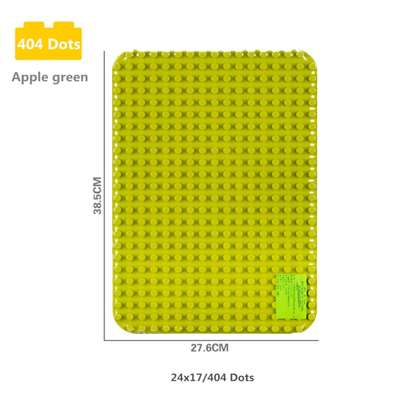 404 Dots Diy большие частицы Duploe здание основание для блоков enlamten Детские Кирпичи