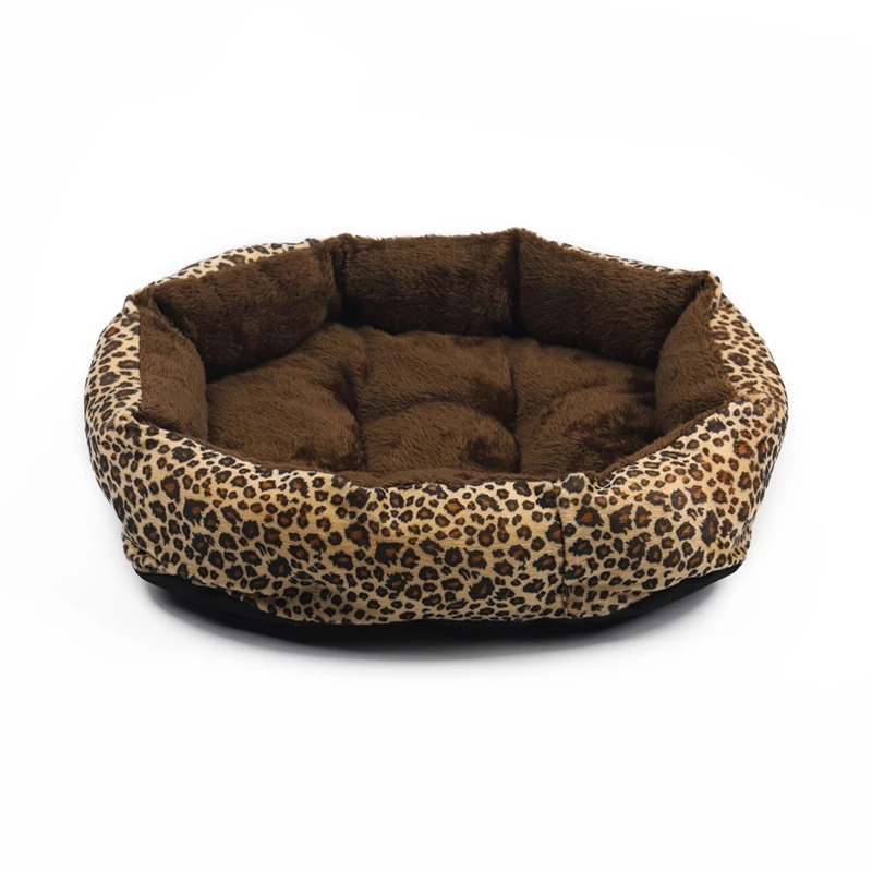 Лидер продаж Леопардовый питомник Тедди собака четыре сезона Pet гнезда VIP кровать, чем медведь собака кошки дом - Цвет: brown