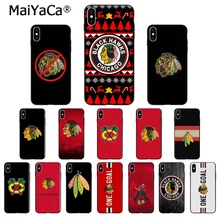 MaiYaCa Chicago Blackhawks ТПУ Мягкие аксессуары для телефонов чехол для телефона для iPhone X XS MAX 6 6S 7 7plus 8 8Plus 5 5S XR