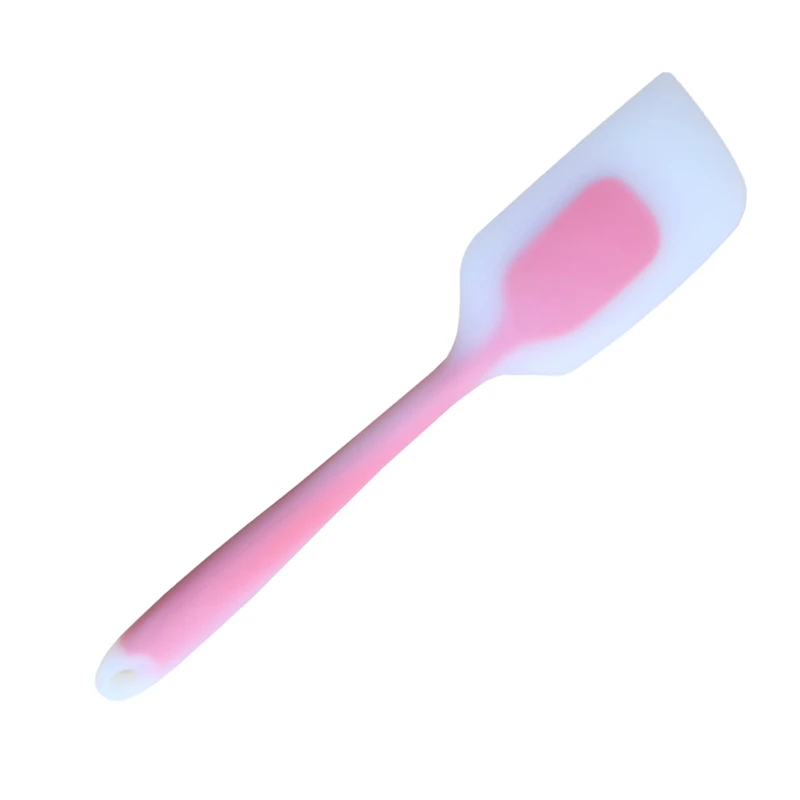 1 шт. b aking& лопатки для теста двойные s ilicone лопатка ложка c ookie лопаточка для кондитерских изделий скребок смеситель Buttter совок для мороженного 70 - Цвет: Pink