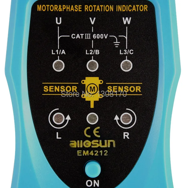 Индикатор поворота и вращения двигателя 120~ 460VAC конвейеры насос тестер метр промышленный инструмент