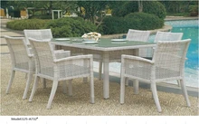 Outdoor patio dining table set furniture factory in China