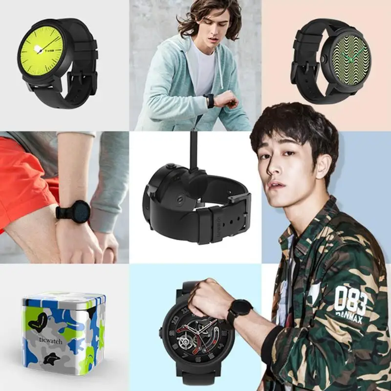 Xiaomi Ticwatch E Bluetooth 4,1 умные часы с WiFi Водонепроницаемый Фитнес-трекер