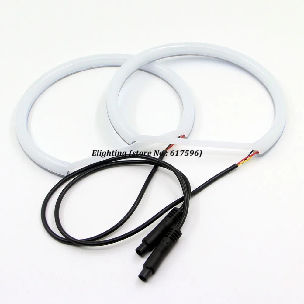 Двойной Цвет горки хлопок LED Ангельские глазки 131 мм гало кольца светильник