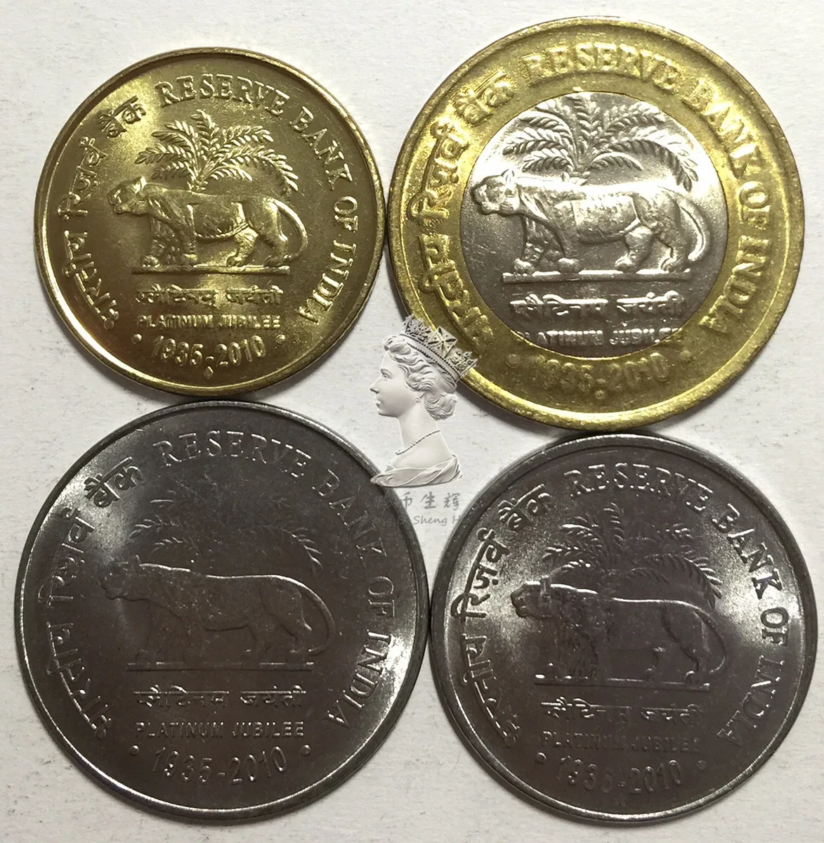 

Set 4Pcs India Coins Set 2010 Edition Asia 100% Original Coin Random Years New