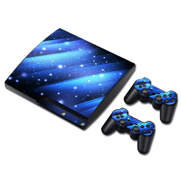 Cheap Accessories Nebula Galaxy Space Design Pattern Print for Playstation 3 / forPS3 Slim Vinyl Decal Sticker Skin TN-P3Slim-1215