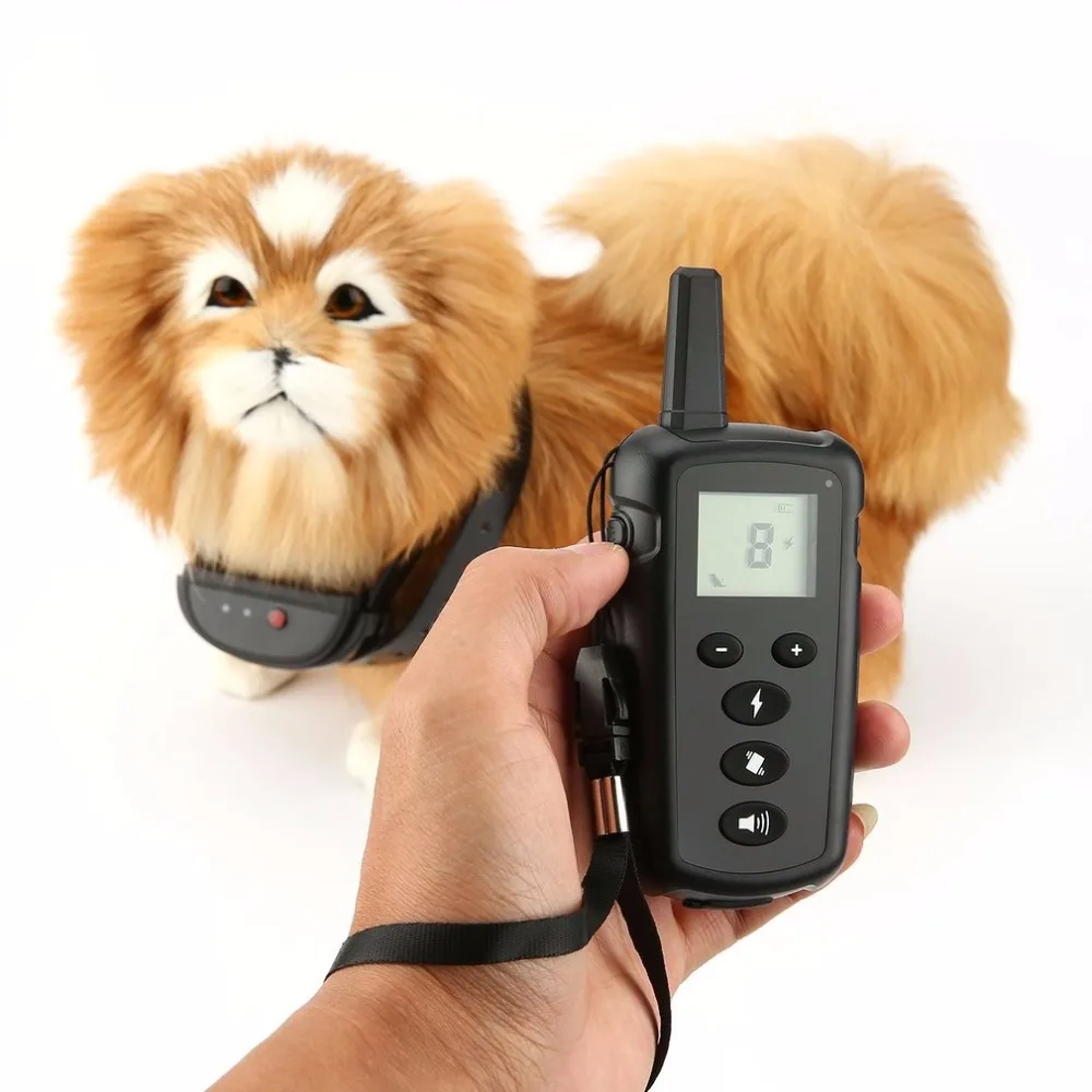 

2018 Dog Training Collar Waterproof Rechargeable Remote Control Anti Barking Collar Electric Shock Bark Deterrent Drop Shipping