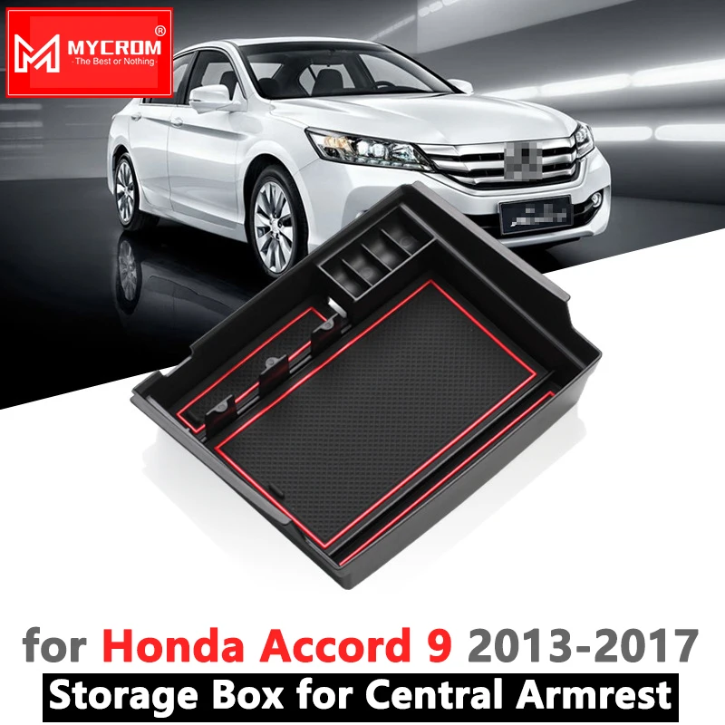 Подлокотник коробка для хранения для Honda Accord 9 9,5 2013- IX автомобильный Органайзер аксессуары 9th 2013