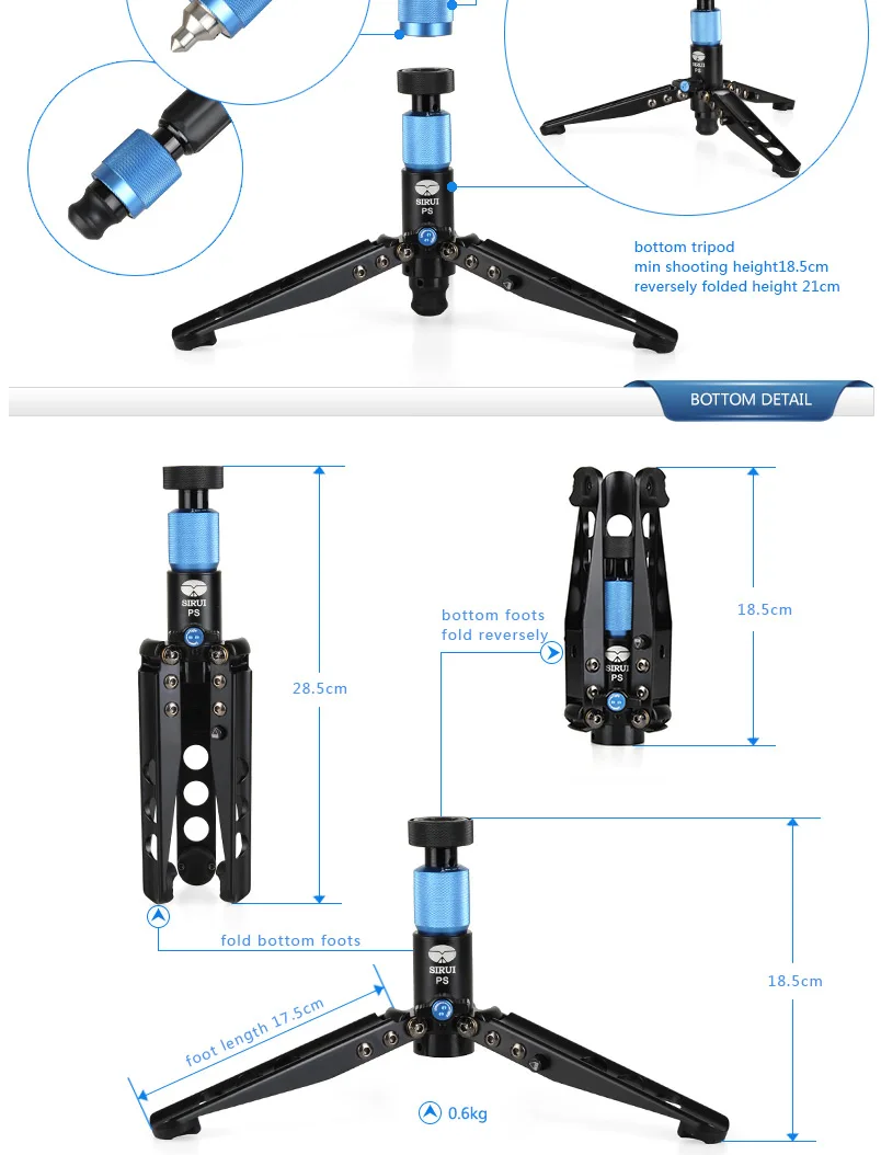 SIRUI p-224sr fibra di Carbonio Monopiede con VA-5 Video testa