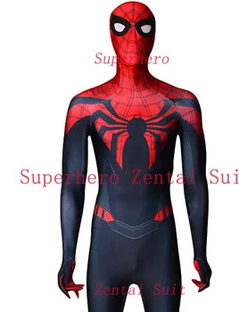 

Black Red Spider-Man Costume 3D print Spandex Lycra Spiderman Costumes Fullbody Halloween Cosplay Spider Zentai Suit Hot Sale