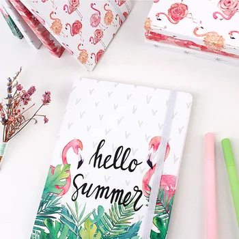 

"Flamingo" Hard Cover Lined Freenote Beautiful Journal Study Diary Notebook Journal