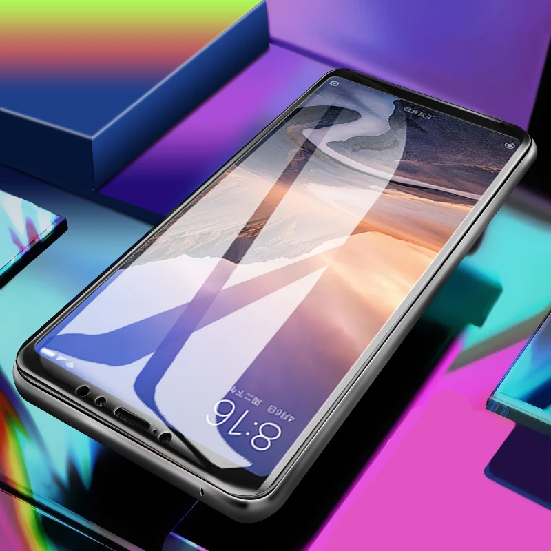Защитное стекло для Xiaomi Mi Max 3 полное покрытие армированное закаленное Xiomi Max3