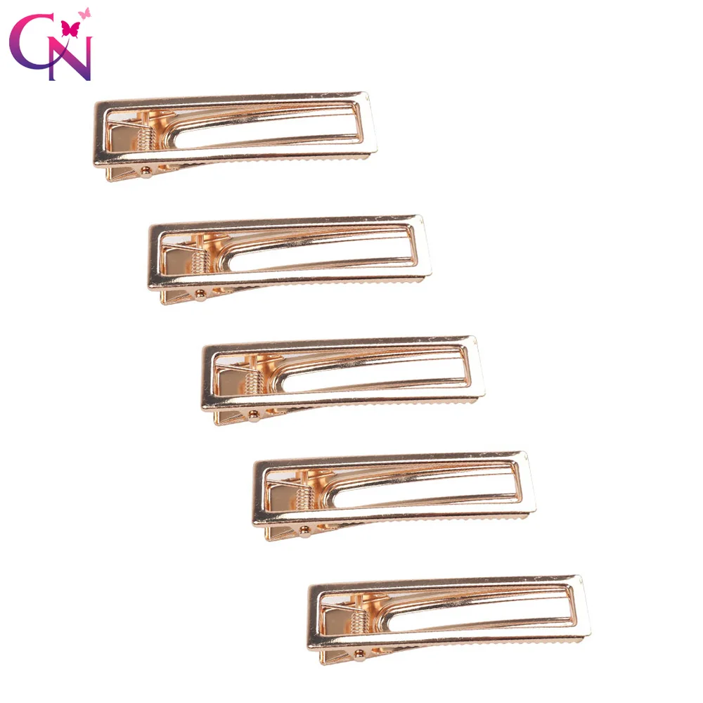 

CN 5Pcs/lot Hair Accessories Hair Clips for Women Gold Metal BB Hairpins DIY Children Kids Hair Barrettes Fashion Hairgrips