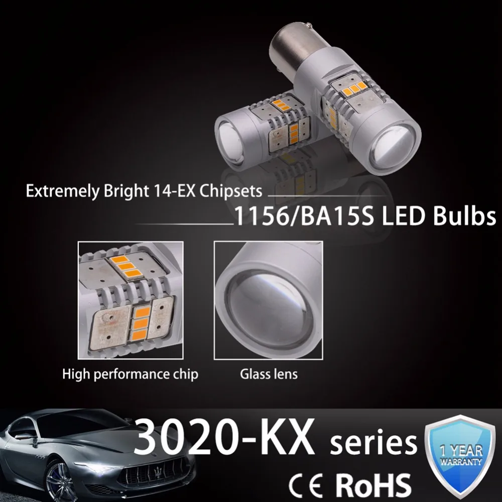 Супер яркий S25 светодиодные лампы BA15S BAY15D сигнальных огней стоп для автомобилей