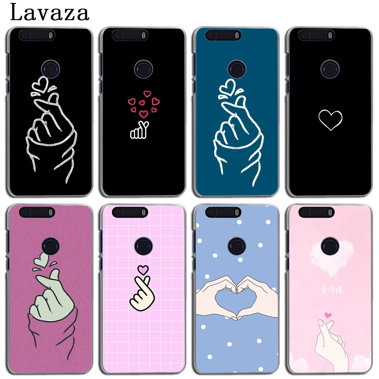 Чехол с сердечком Love on the finger kpop для Huawei Y9 Y7 Y6 Prime Nova 5i 4 3i 3 2i Honor 20 10 8X 8C 8 9X 9 Lite 7C 7A