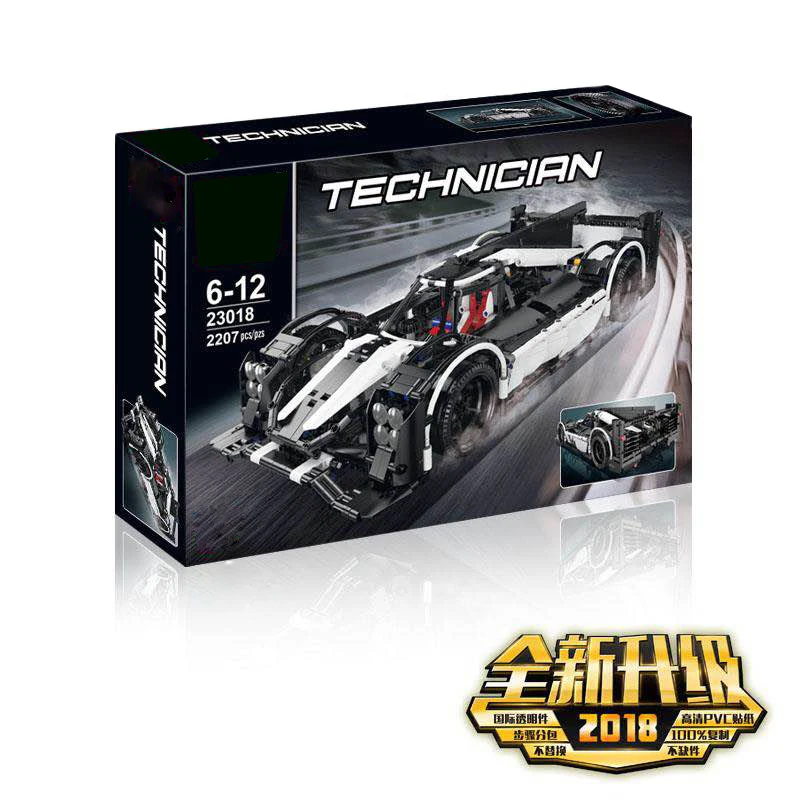

Compatible legoings Technic Series Moc 5530 23018 Hybrid Super Racing Car Model Toys Building Blocks Bricks Gifts
