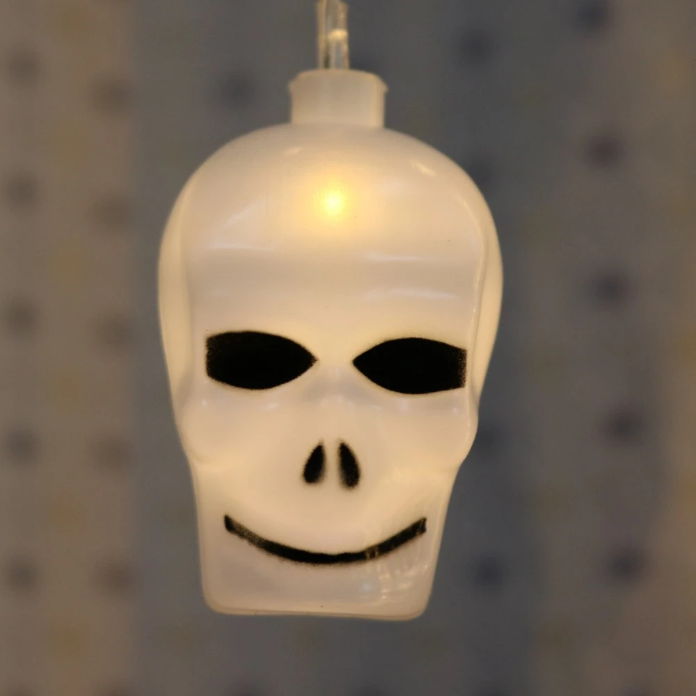 3.5 meters 96 lights LED Halloween skull ice light (warm)