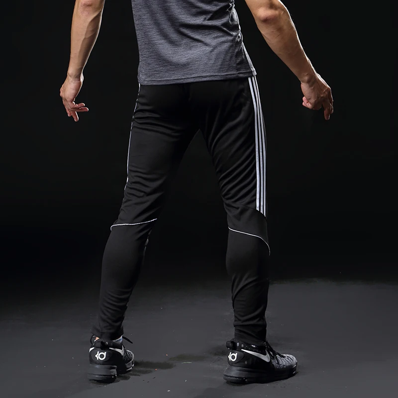Sport Running Pants Men With Pockets Athletic Football Soccer Training Pants Elasticity Legging jogging Gym Trousers 319