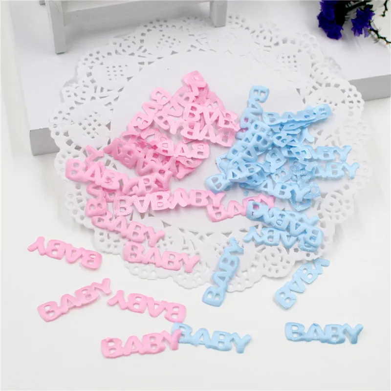 100Pcs Baby Shower Confetti Table Party Sprinkles Birthday Footprint Pacifier Baby Bib Style Boy Girl Baby Shower Decor DE11 (4)