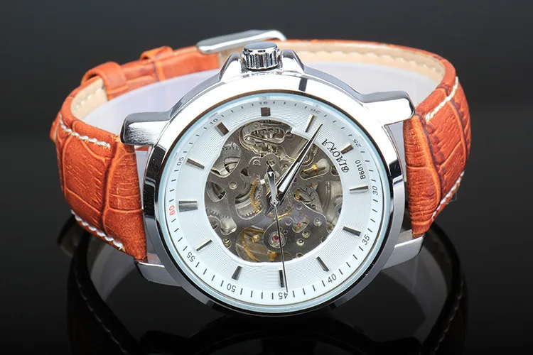 Brand Men s BIAOKA watch 100 m waterproof mechanical watch Leather wristwatch 2016 luxury business watch