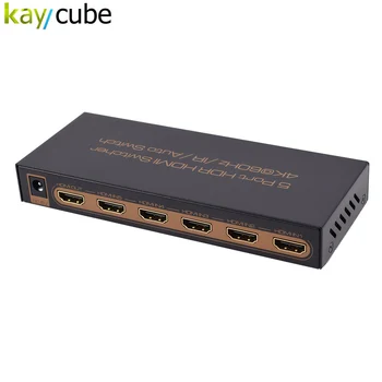 

4K UHD 5 Port HDR HDMI Switcher 5x1 Hdmi2.0 Switch 4096x2160p 60hz 1080p 3d Five Input One Output 4K@60Hz HDMI Switcher Remote
