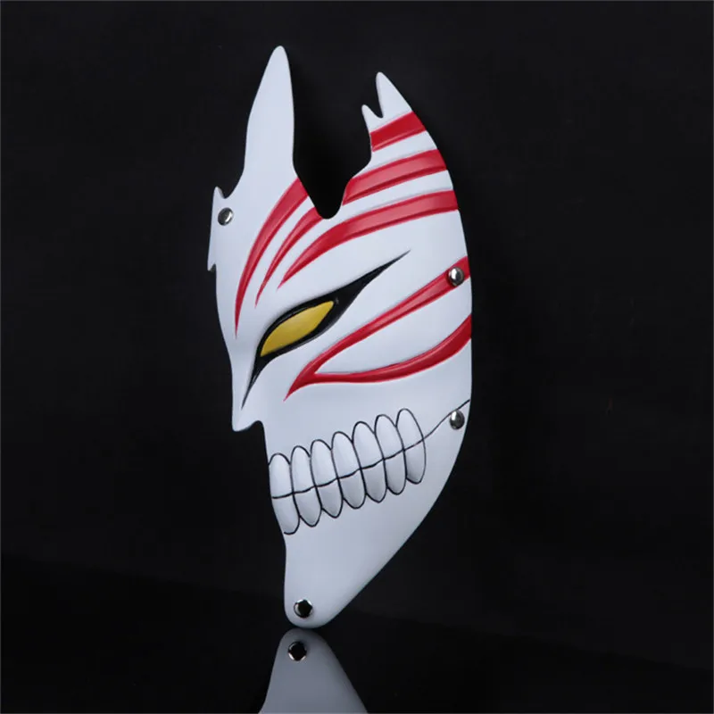 Grade Resin Bleach mask Kurosaki Ichigo Halloween theme Anime reality show props Adults half-face Carnival Costume FA107 (7)