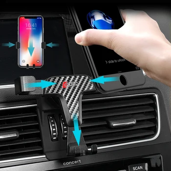 

For Audi Q5 2008-2017 Car Accessories Rotational Smartphone Holder Wireless Charger QC3.0 Air Vent Sucker Bracket Stand
