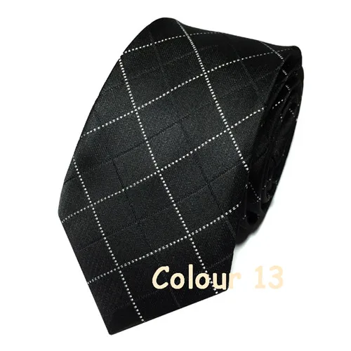 Новое поступление 6,5 см популярный узкий плед для взрослых шеи галстук для мужчин и женщин - Цвет: 13